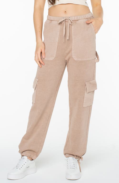 Roxy Double Up Cargo Joggers In Warm Taupe