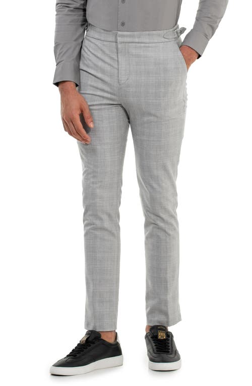 D.RT D. RT Dylan Check Classic Fit Pants in Grey Plaid
