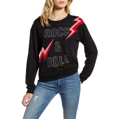 Zadig & Voltaire Rock & Roll Stud Detail Merino Wool Sweater, Black