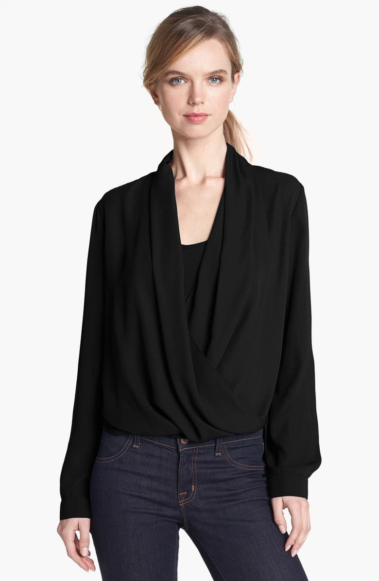 Vince Camuto Wrap Front Blouse | Nordstrom