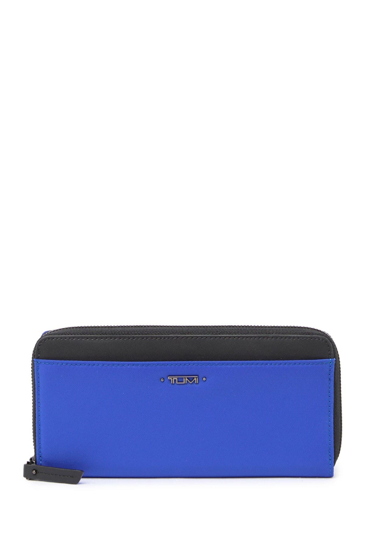 Tumi Zip Around Wallet In Light/pastel Blue1