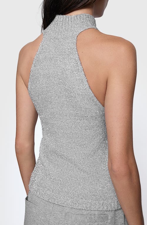 REBECCA MINKOFF REBECCA MINKOFF SAGE METALLIC MOCK NECK SLEEVELESS SWEATER 