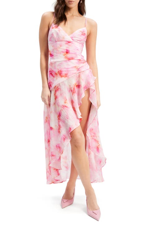 Sorella Tie Dye Print High Low Dress