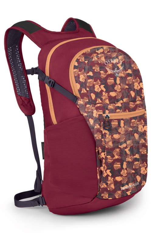 Shop Osprey Daylite Plus Backpack In Liquify Print/kakio Pink