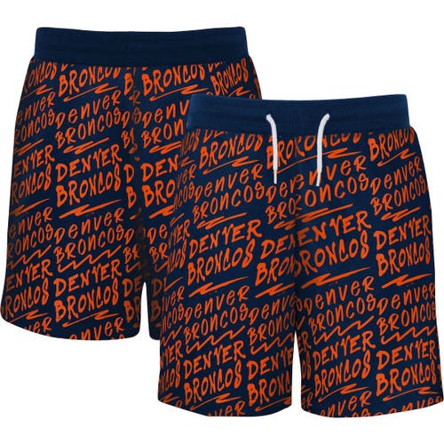 Outerstuff Youth Navy Denver Broncos Super French Terry Shorts