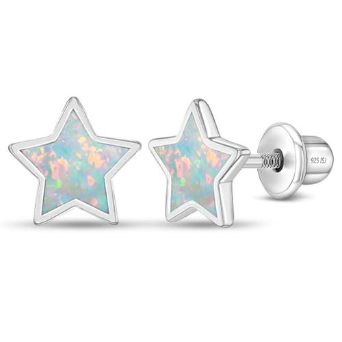 Shop In Season Jewelry Sparkle Star Earrings In Opal