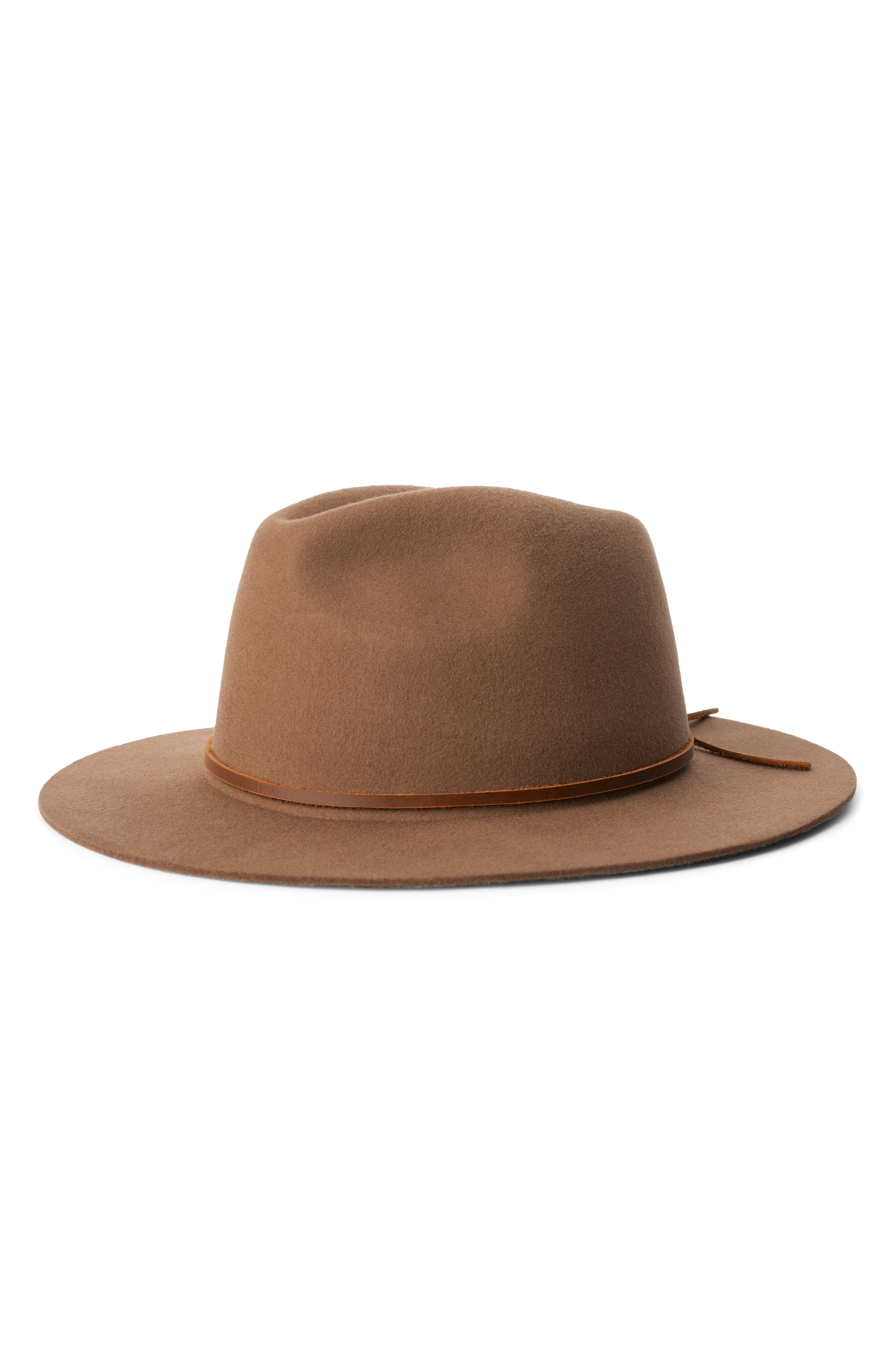 BRIXTON 'Wesley' Wool Fedora, Main, color, COCONUT