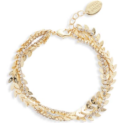 Stella + Ruby Crystal Wreath Bracelet