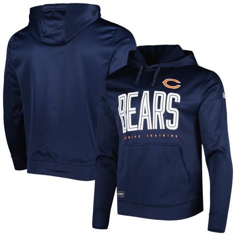 Men's New Era Heathered Orange Chicago Bears Brushed Short Sleeve Pullover  Hoodie