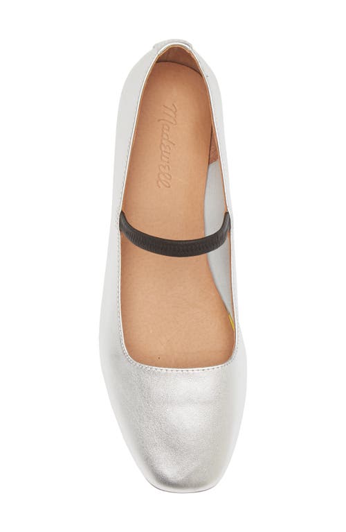 Shop Madewell The Greta Ballet Flat In Silver