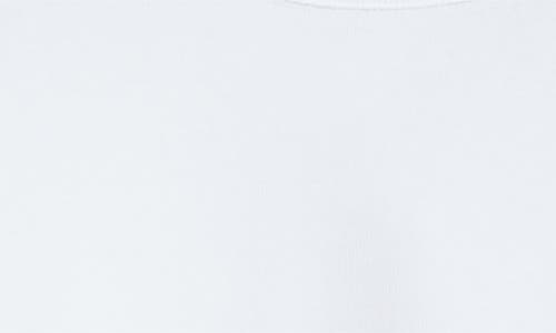 Shop Alaïa Mock Neck Crop T-shirt In Blanc