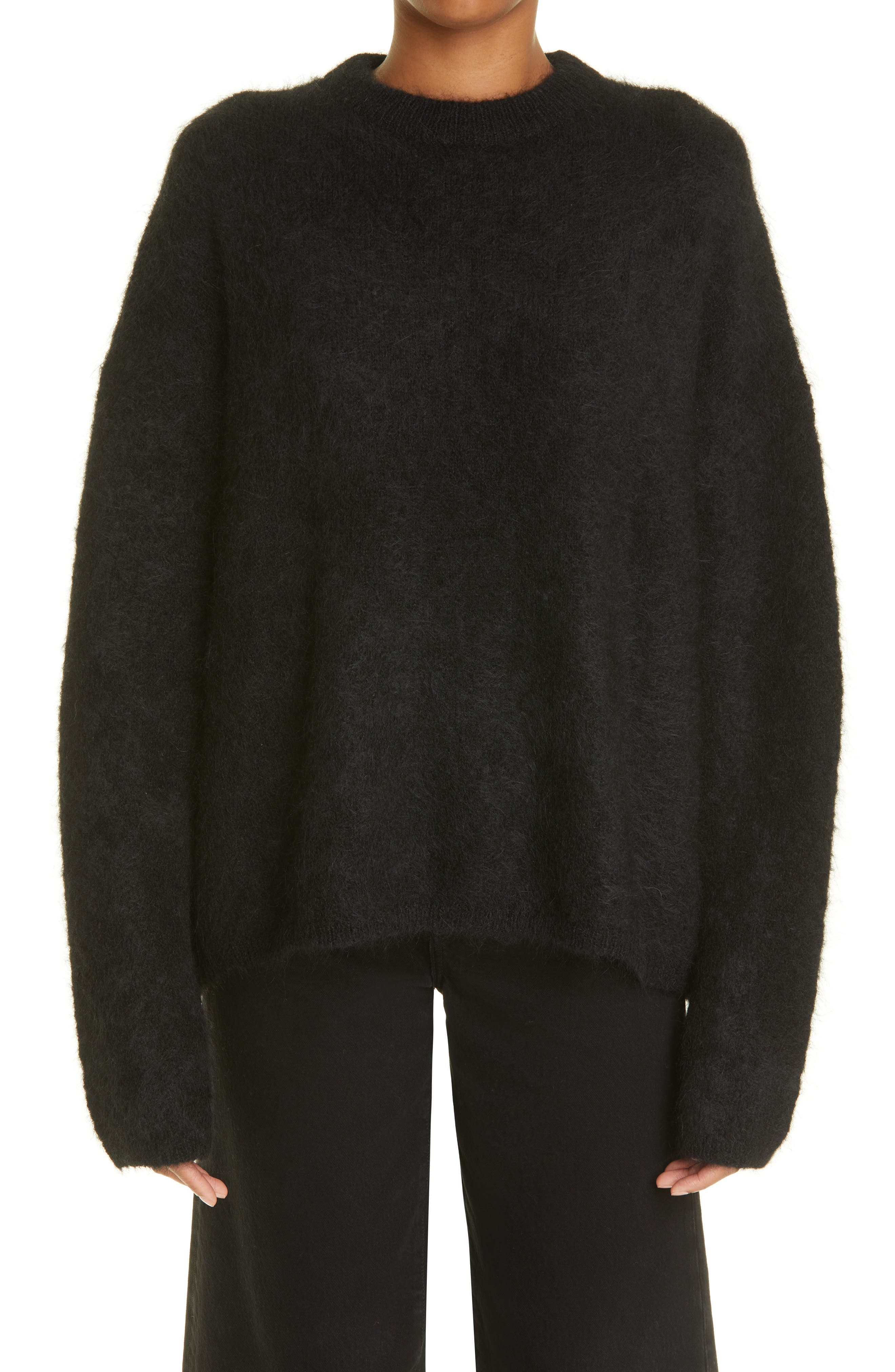 black designer sweater