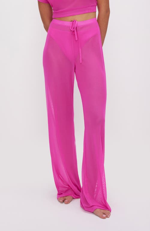 Mesh Cover-Up Pants in Pink Glow002