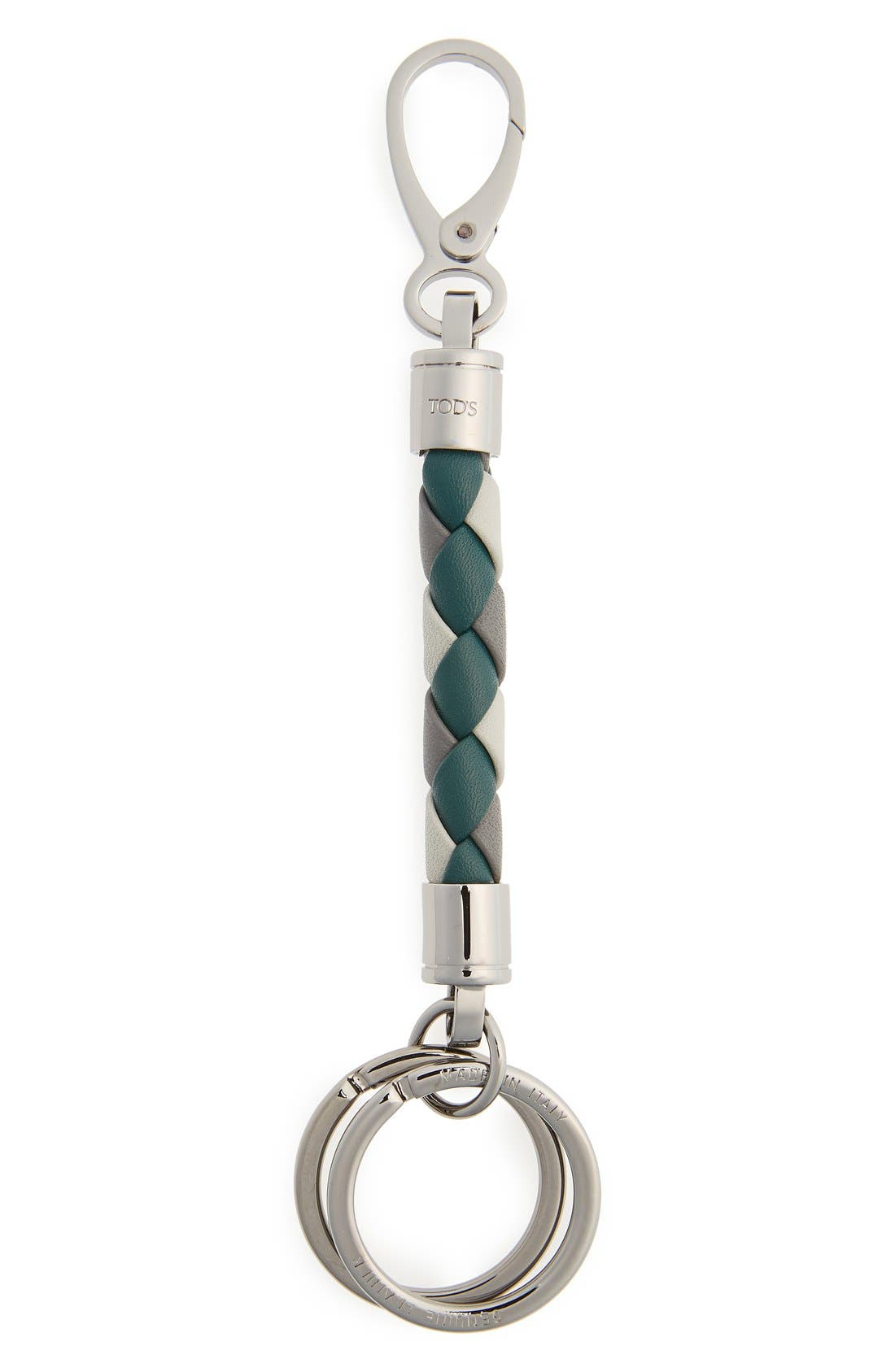 Tod's Braided Leather Key Chain Nordstrom
