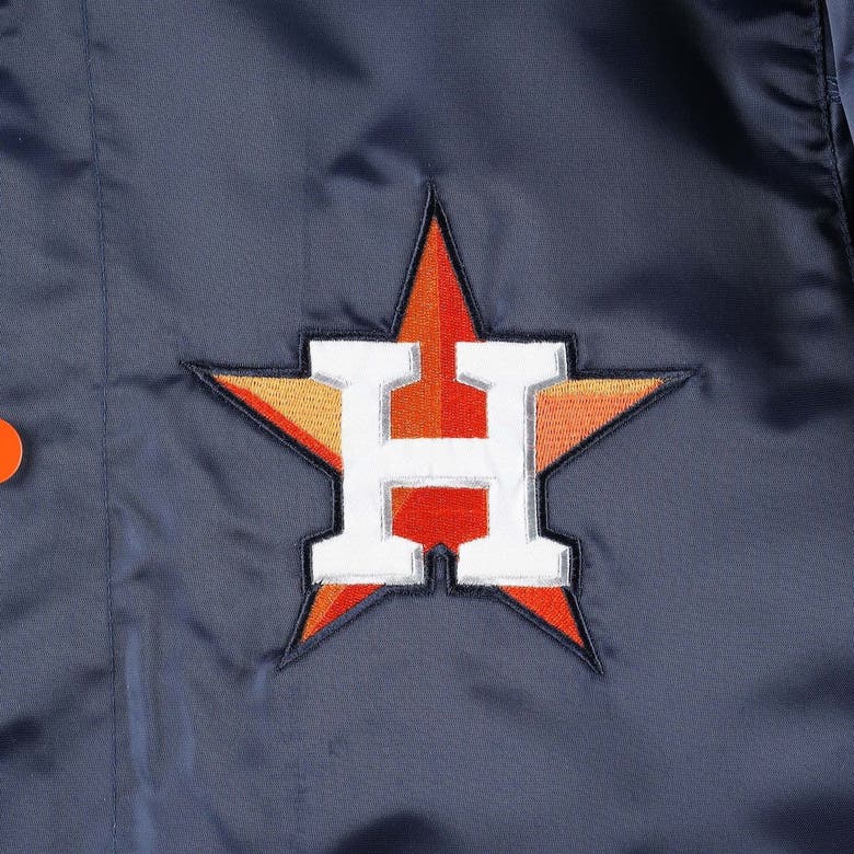 Starter Navy Houston Astros Varsity Satin Full-Snap Jacket XXL / Astros Navy