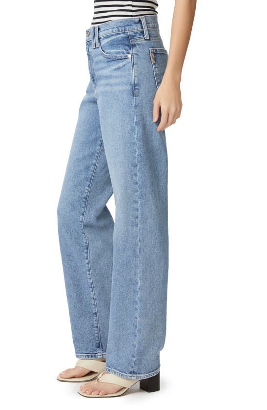 Paige Sasha High Rise Wide Leg Jeans In Sonali Embellished In Leela