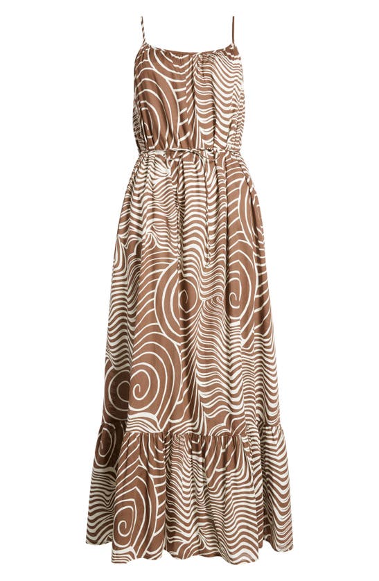 Shop Rails Maris Swirl Print Tiered Cotton Maxi Dress In Swirls