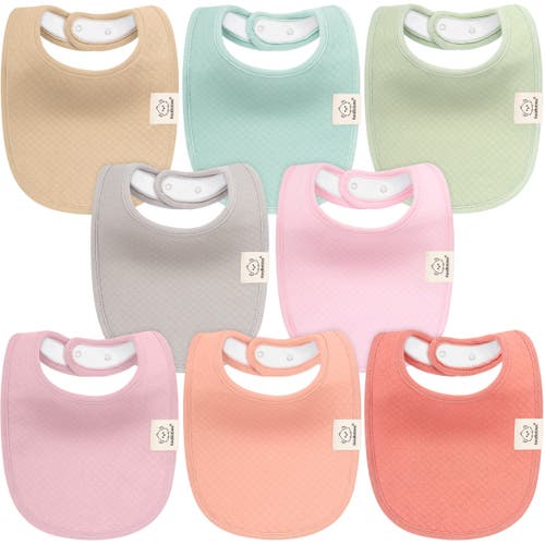 KeaBabies 8-Pack Quin Drool Bibs in Muted Pastel at Nordstrom