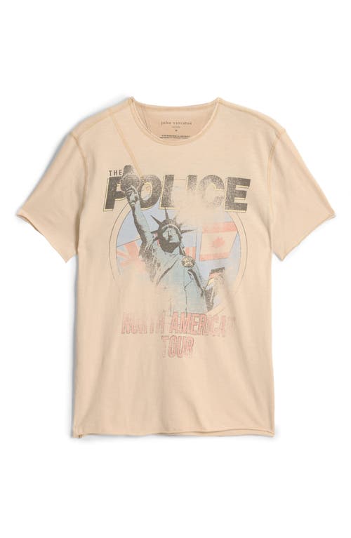 Shop John Varvatos The Police Graphic T-shirt In Almond