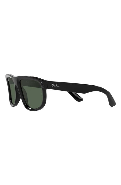 Ray-Ban Boyfriend Reverse 56mm Square Sunglasses in Black at Nordstrom