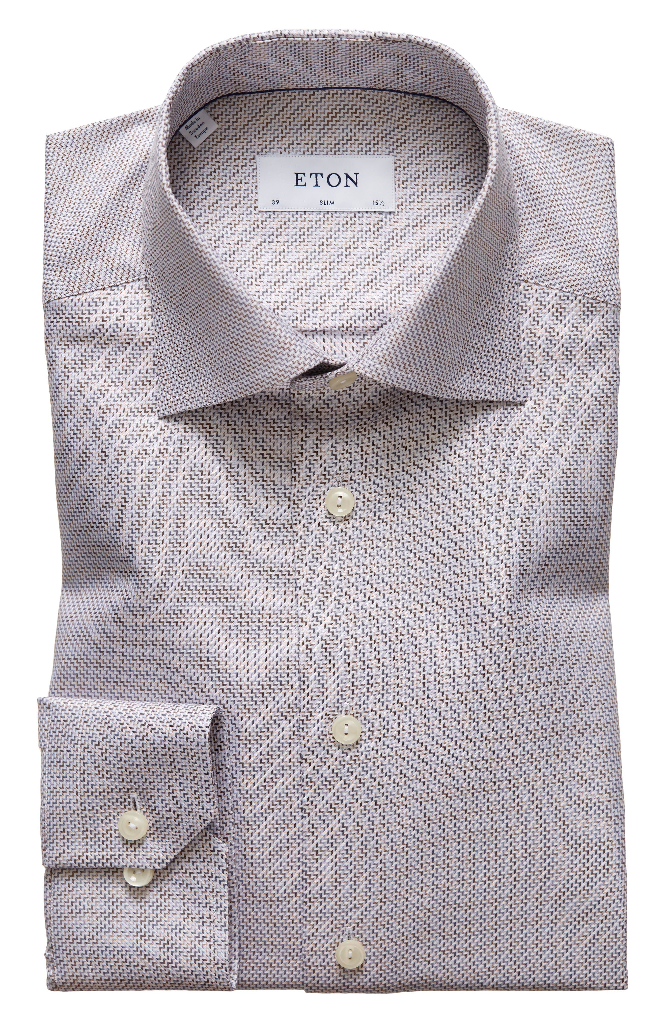 off white dress shirt slim fit