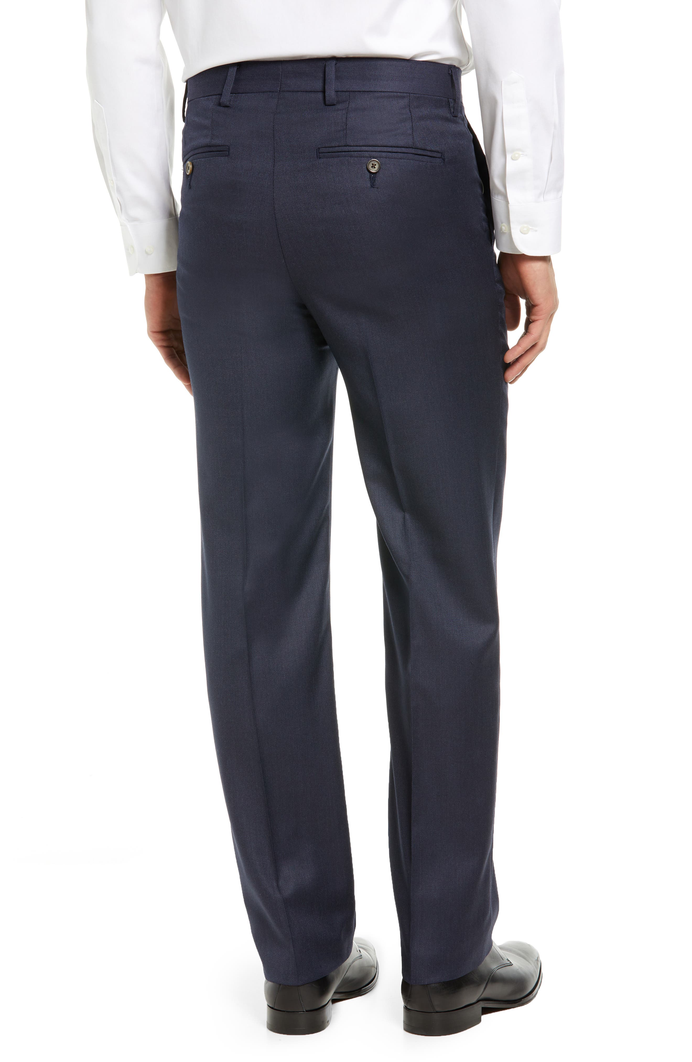 Berle Twill Stretch Flat Front Worsted Wool Dress Pants | Nordstrom
