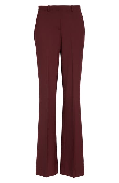 Theory Demitria 2 Stretch Good Wool Suit Pants In Mulberry | ModeSens