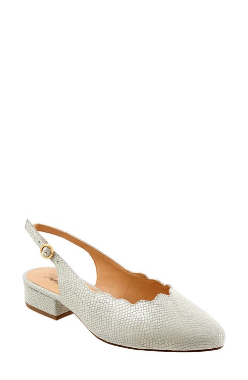 Trotters Joselyn Slingback Mint Snake Nubuck at Nordstrom,