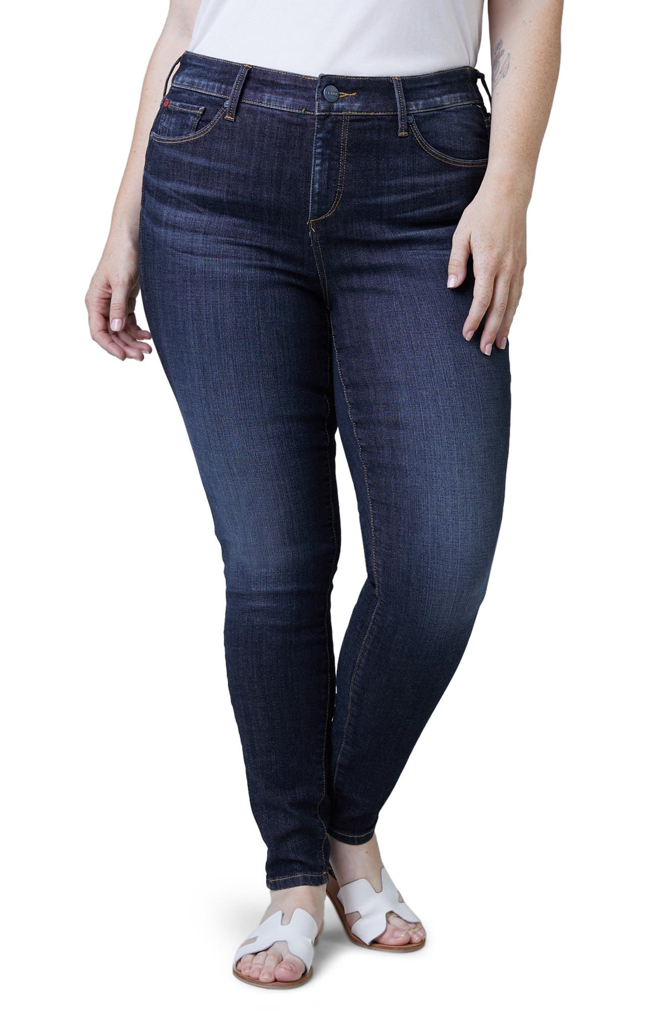 SLINK Jeans Mid Rise Denim Leggings 