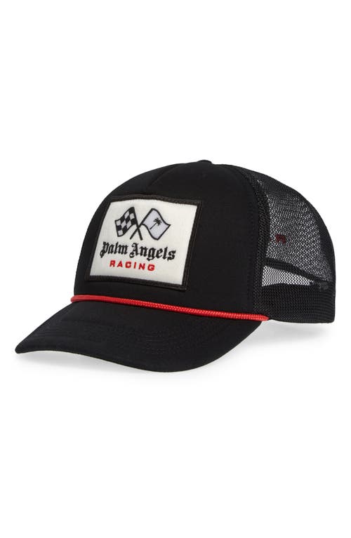 Palm Angels Racing Logo Baseball Cap in Black Red at Nordstrom