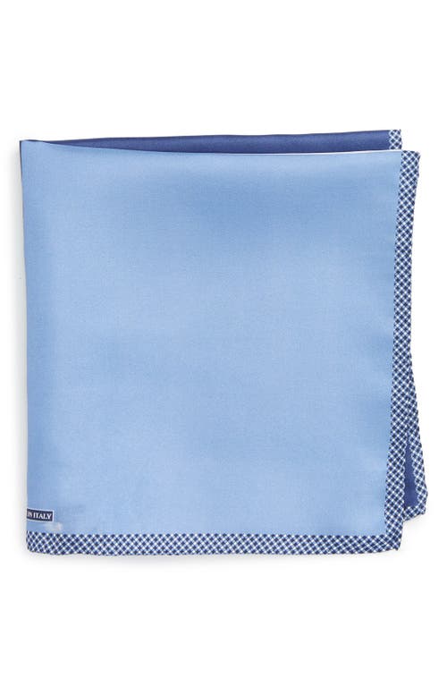 Panel Silk Pocket Square in Blue