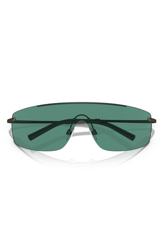 Shop Oliver Peoples Roger Federer 138mm Rimless Shield Sunglasses In Grey