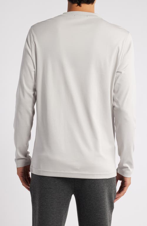 Shop Robert Barakett Georgia Long Sleeve T-shirt In Chalk