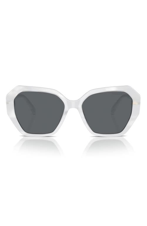 Swarovski 57mm Constella Oval Sunglasses in White at Nordstrom