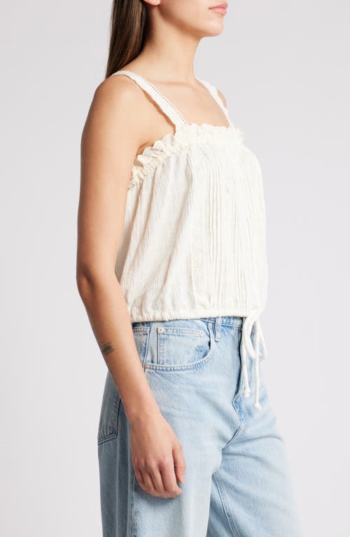 FREE PEOPLE FREE PEOPLE BECAUSE OF YOU COTTON & LINEN DRAWSTRING WAIST CAMISOLE 