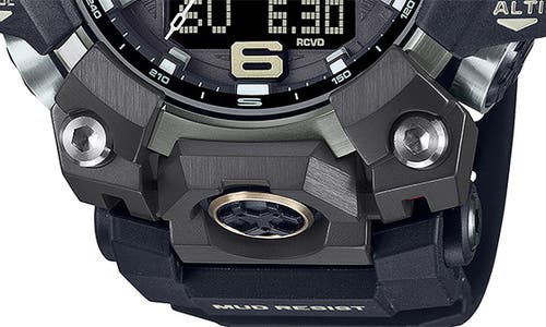 G-SHOCK G-SHOCK MASTER OF G MUDMASTER RESIN CASIO ANA-DIGI WATCH, 58.7MM