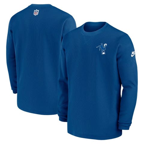 Men's Nike Navy Dallas Cowboys 2023 Sideline Throwback Heavy Brushed Waffle Long Sleeve Top Size: 3XL