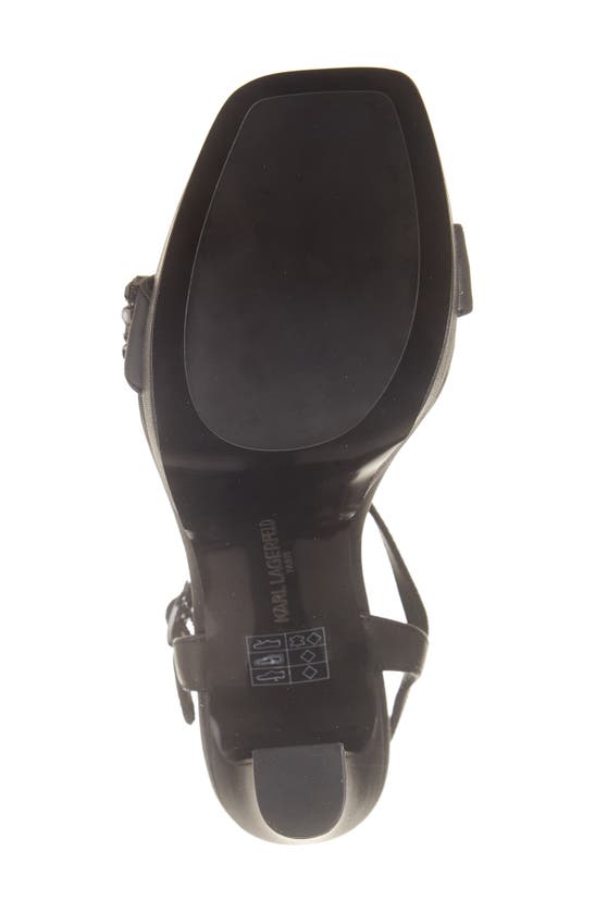 Shop Karl Lagerfeld Paris Jala Jewel Platform Sandal In Black