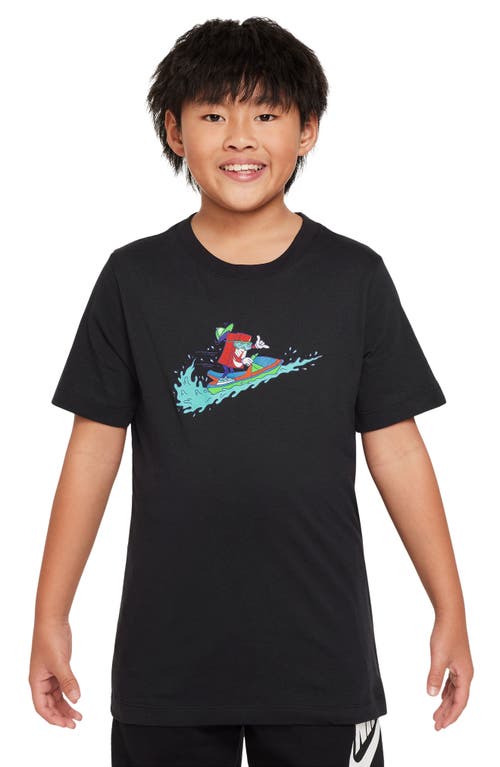 Shop Nike Kids' Sportswear Graphic T-shirt In Black