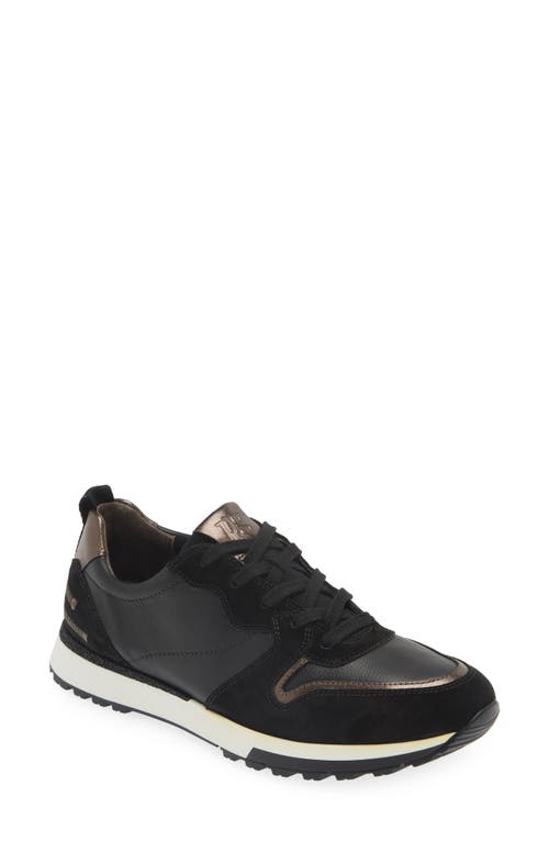 Shop Paul Green Weaver Sneaker In Black Combo