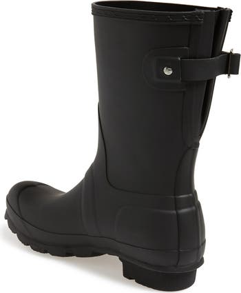 Hunter original short hotsell back adjustable rain boots