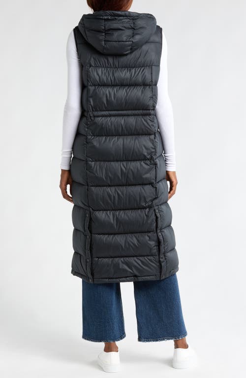 COLUMBIA COLUMBIA PIKE LAKE WATER REPELLENT HOODED LONG PUFFER VEST 