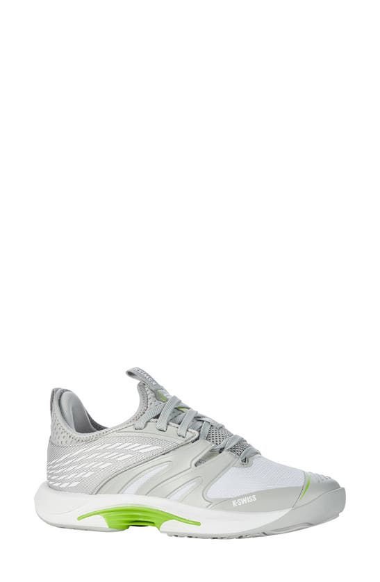 Shop K-swiss Speedtrac Sneaker In Grey Volt/ White/ Limon