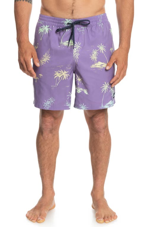 Quiksilver Everyday Mix Volley Swim Trunks in Dusty Orchid