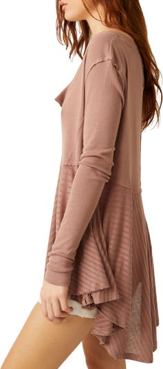 Free People Clover Long Sleeve Babydoll Dress