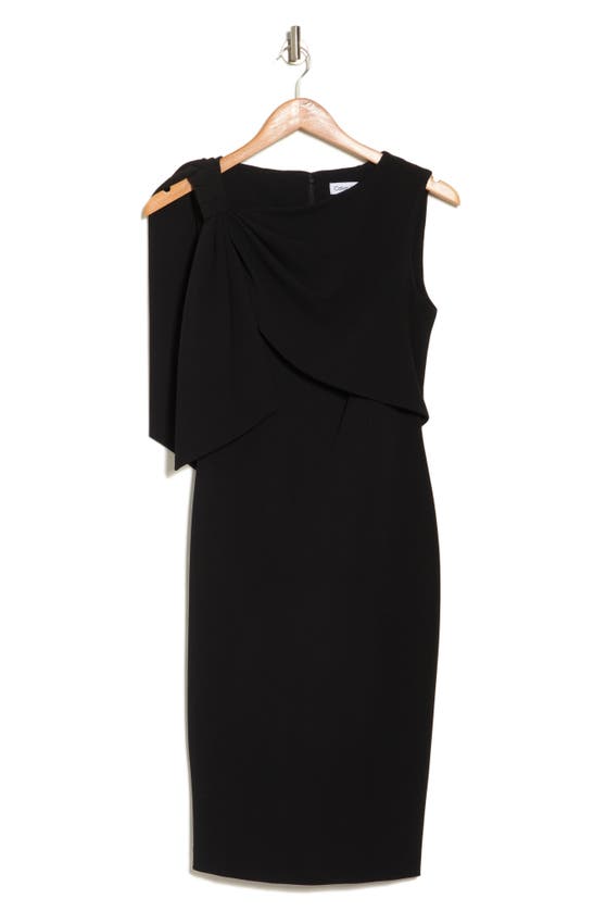 Calvin klein shoulder tie sheath sale dress