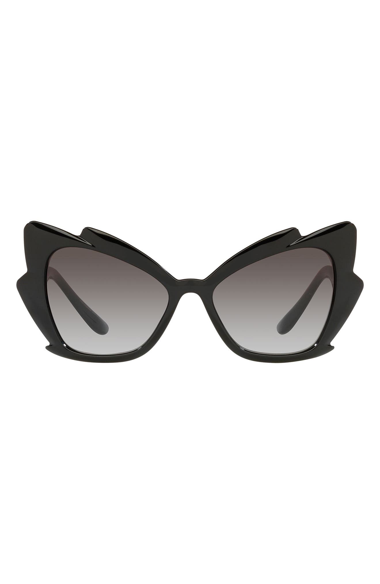Womens Sunglasses Dolce & Gabbana Sunglasses Grey Dolce & Gabbana Tradizione Squared Acetate Sunglasses in White/Black 