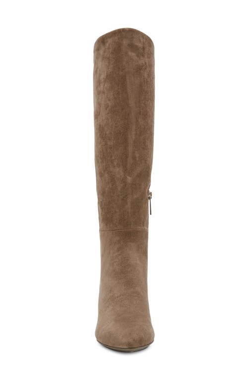 Shop Anne Klein Rene Pointed Toe Knee High Boot In Truffle