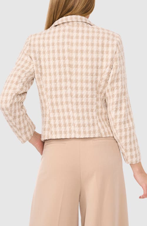 Shop Halogenr Halogen(r) Textured Check Jacket In Coastal Beige