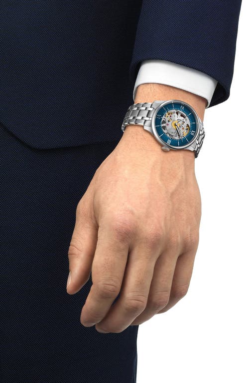 Tissot Chemin Des Tourelles Bracelet Watch, 39mm In Blue/silver